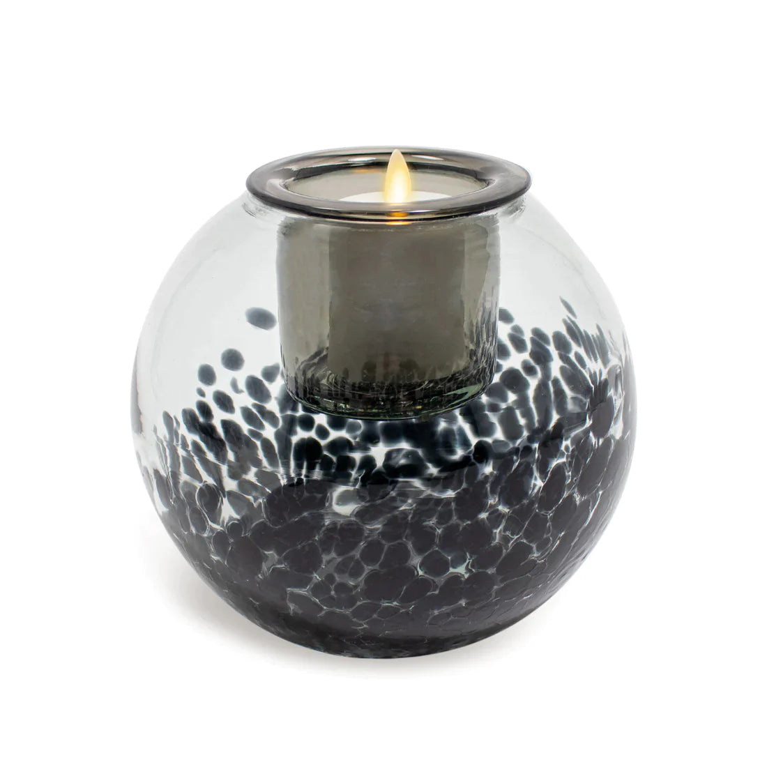 Glass Round w 3&quot; Burner