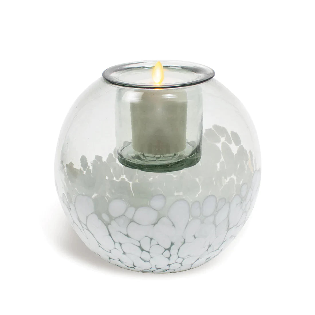 Glass Round w 3&quot; Burner