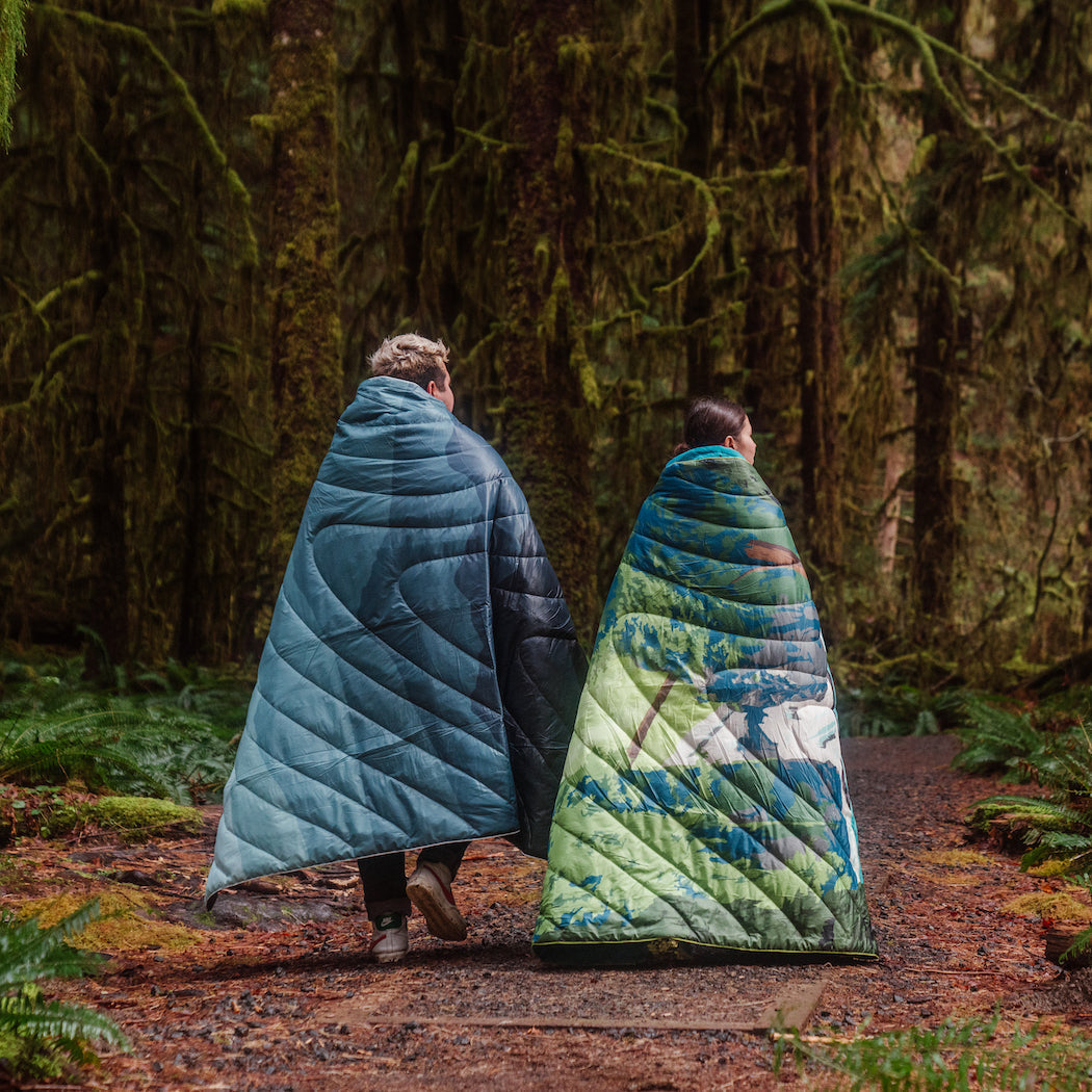Rumpl Original Puffy Blanket - Cascade Fade Printed Original