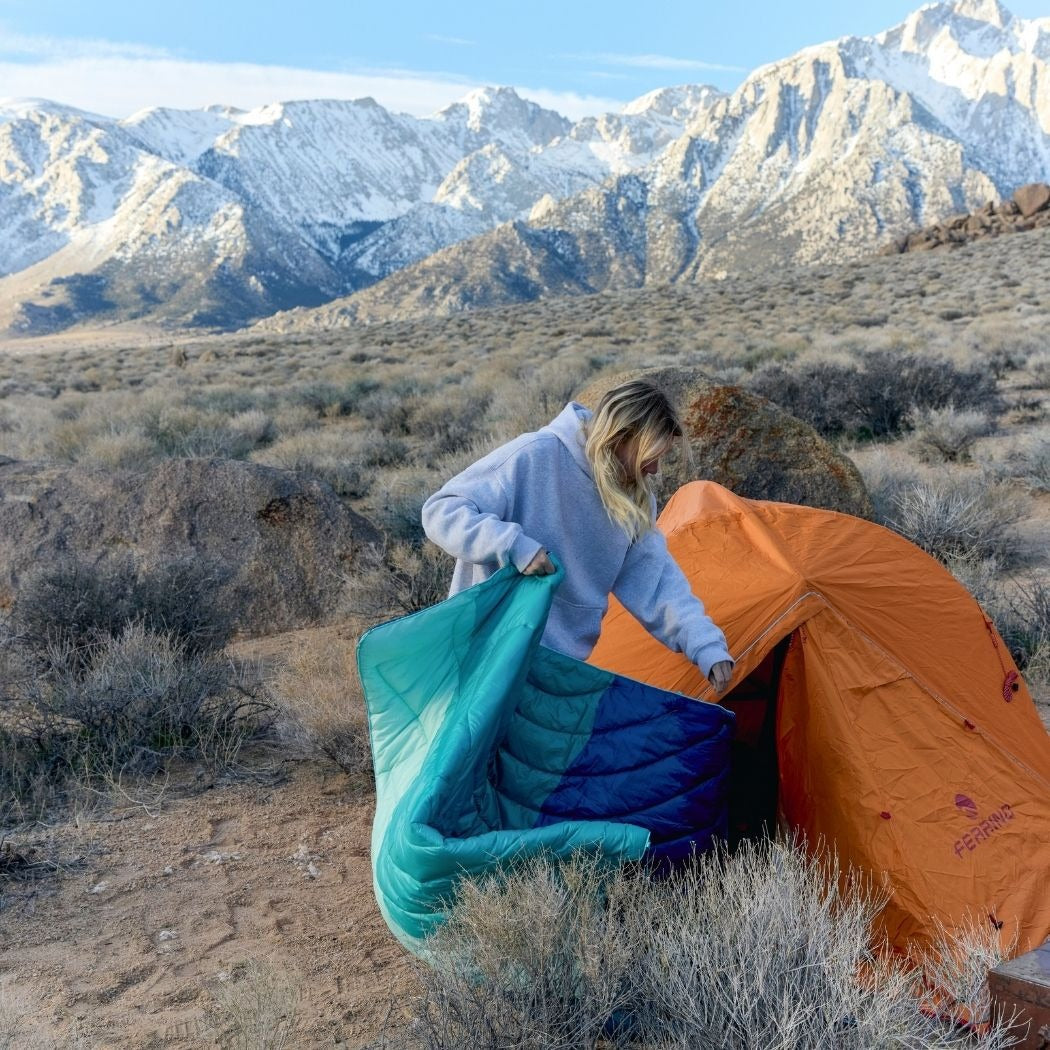 Original Puffy Blanket - Seascape Ridge Mountains - 1 Person