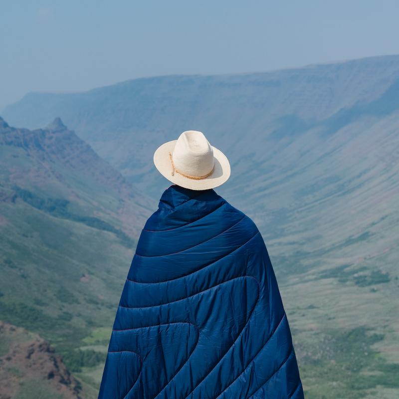 Rumpl Original Puffy Blanket - Deepwater Solid Original