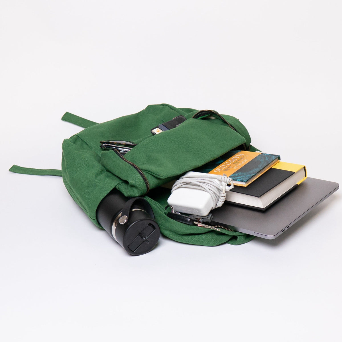 school backpack with laptop compartment#color_moss-green