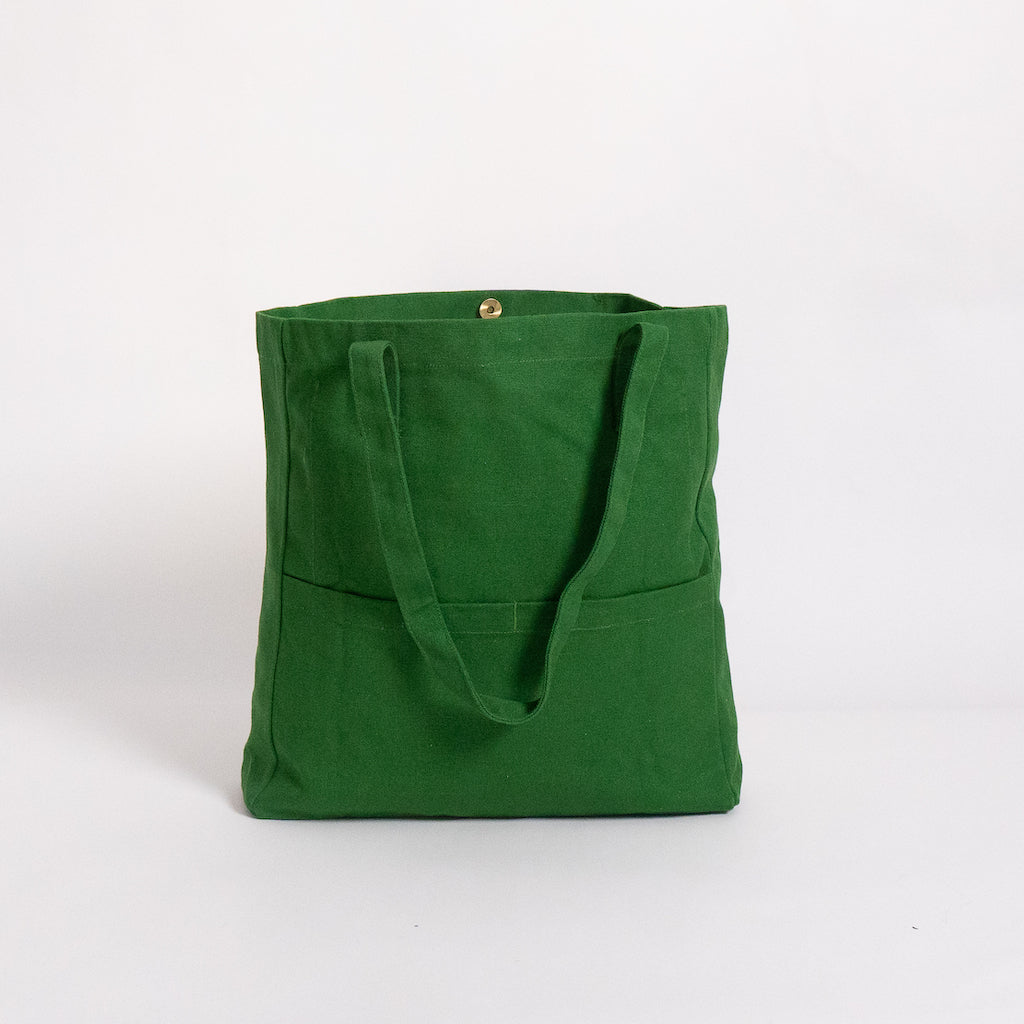 structured tote bag for work#color_moss-green