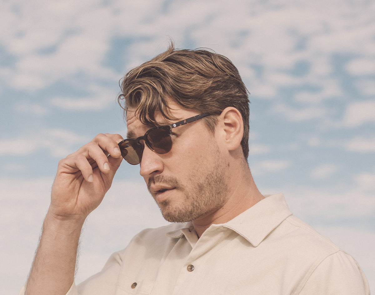 STORY profile of guy wearing sunski avila sunglasses