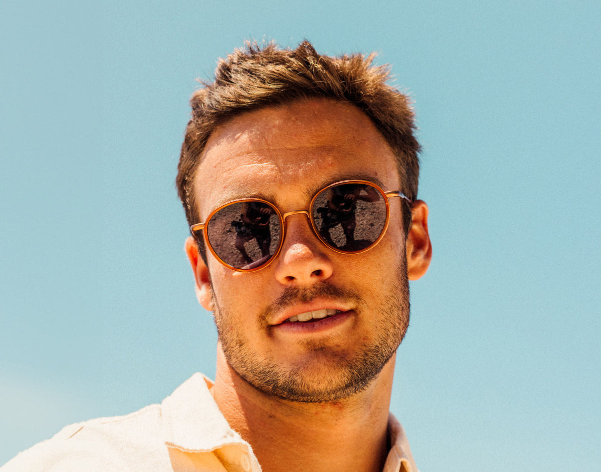 STORY man wearing sunski baia