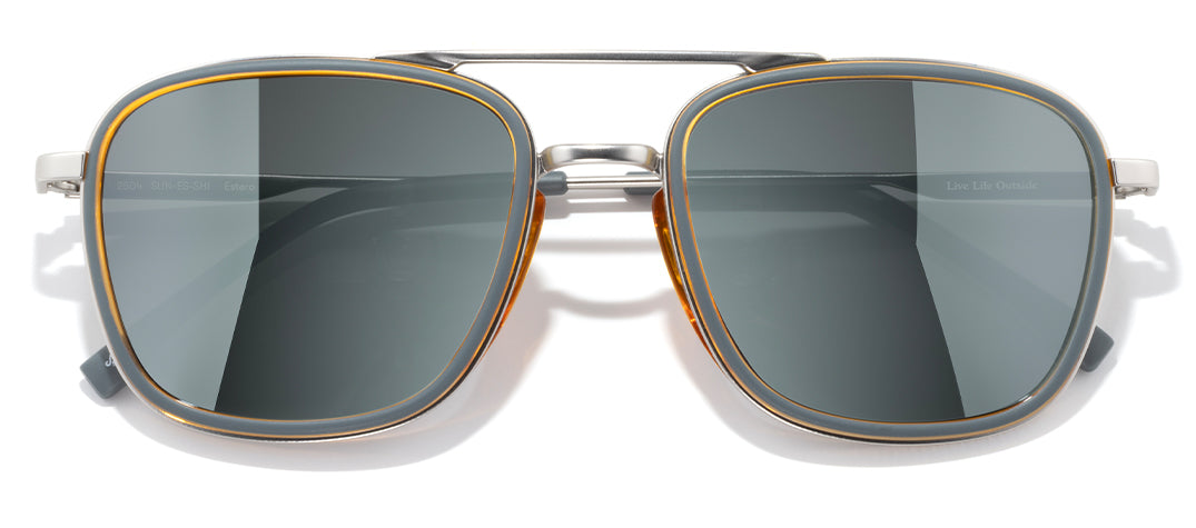 sunski estero storm honey silver front angle