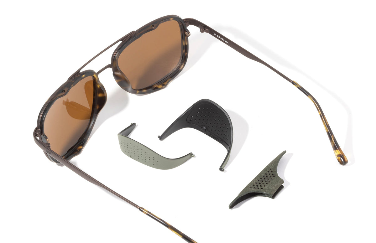 PROD_SUN_FE_TBR sunski ferrata tortoise bronze unfolded with all sun protection pieces removed