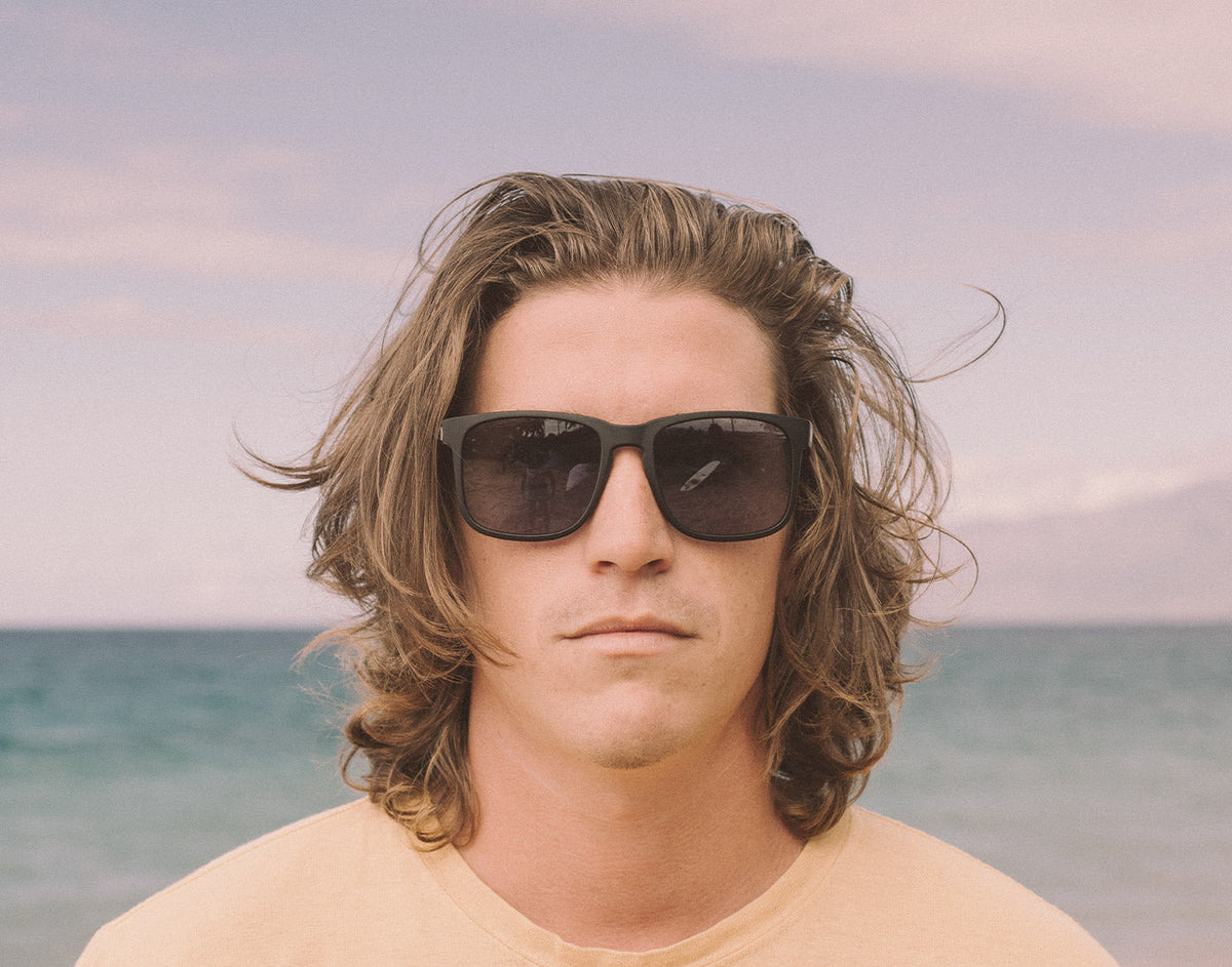 STORY guy wearing sunski kiva sunglasses