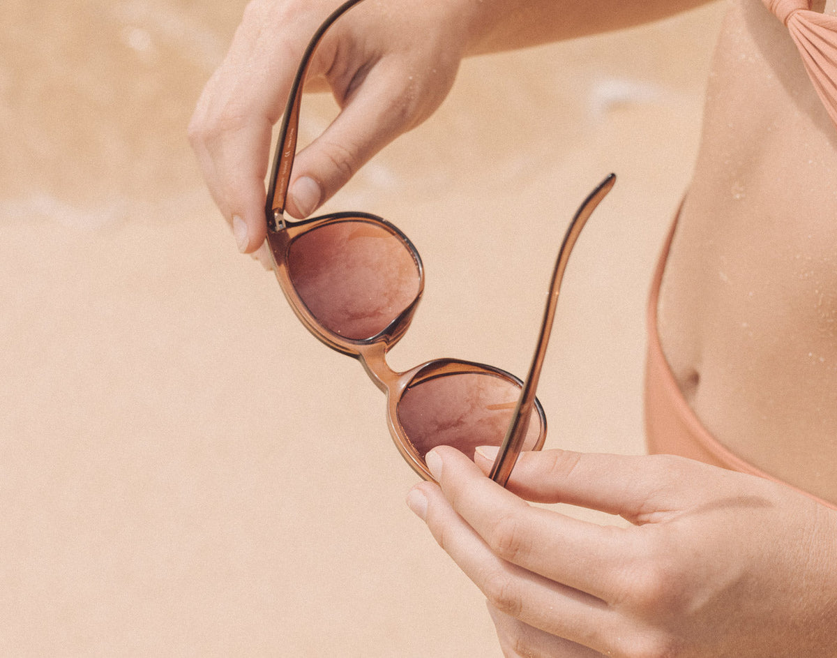 STORY unfolded angle of sunski makani sunglasses