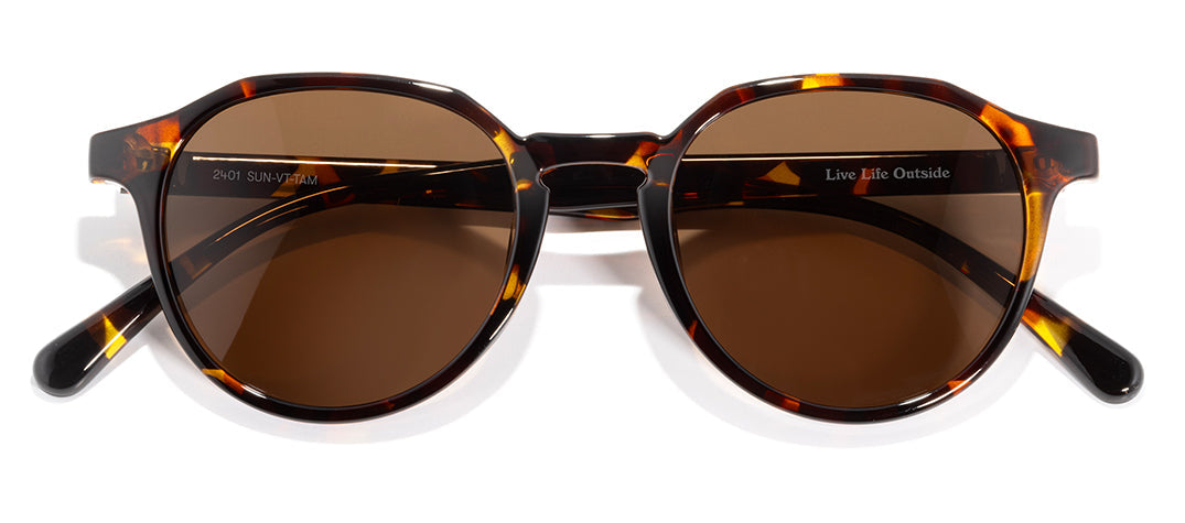 sunski vallarta tortoise amber front angle