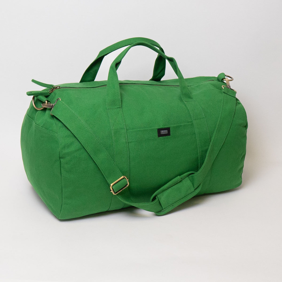 sustainable duffel bag#color_moss-green