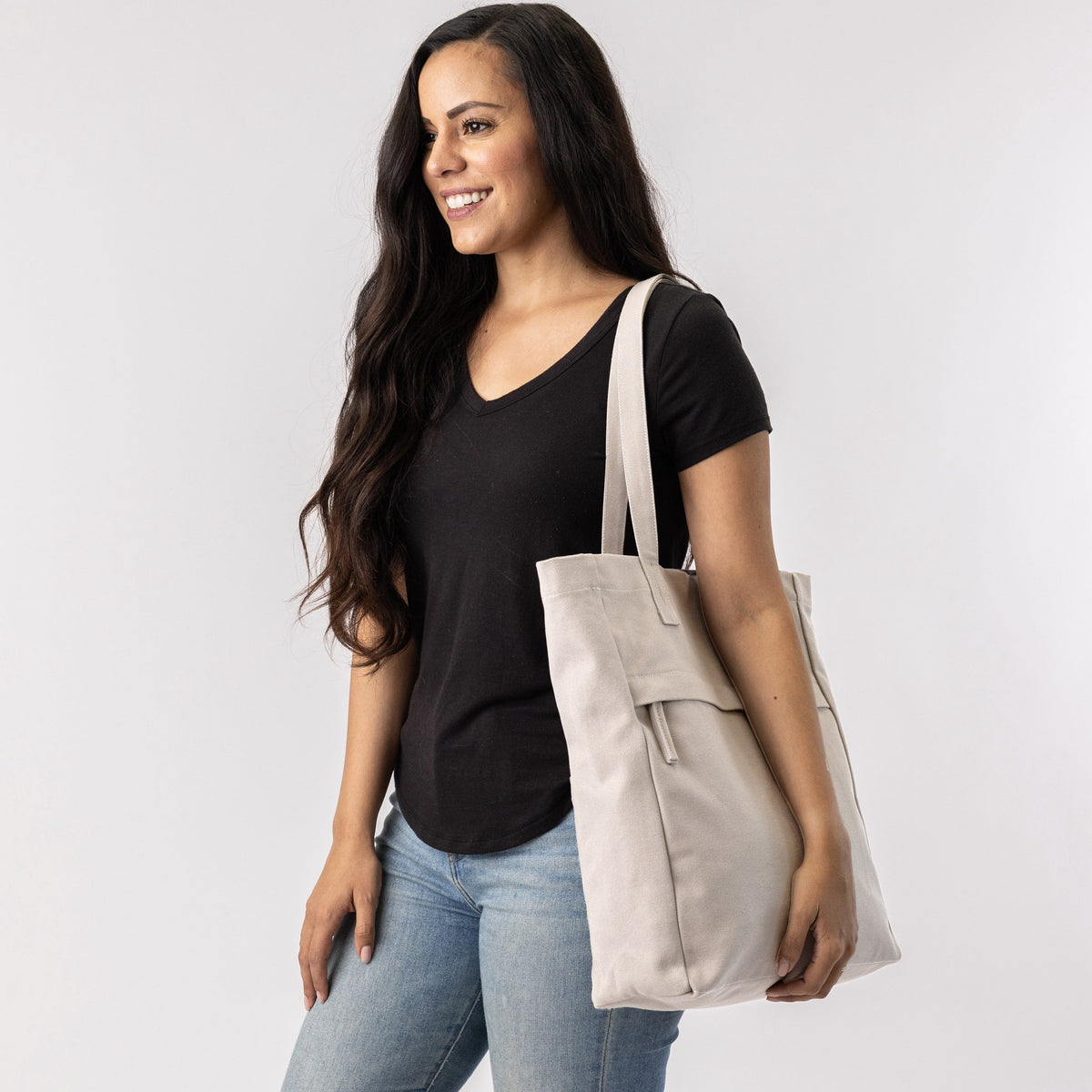 tote bag with dividers#color_sand-dune