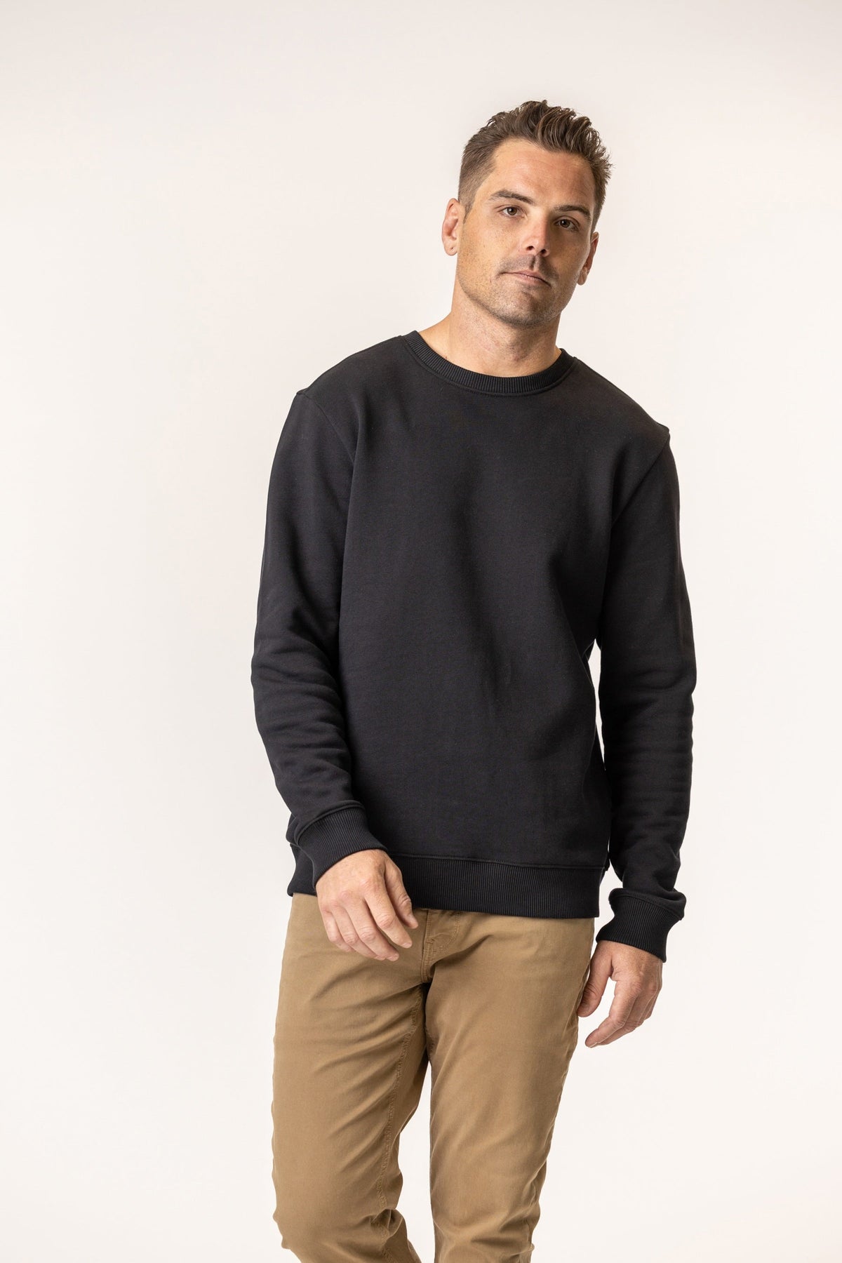 Man wearing a black sweater