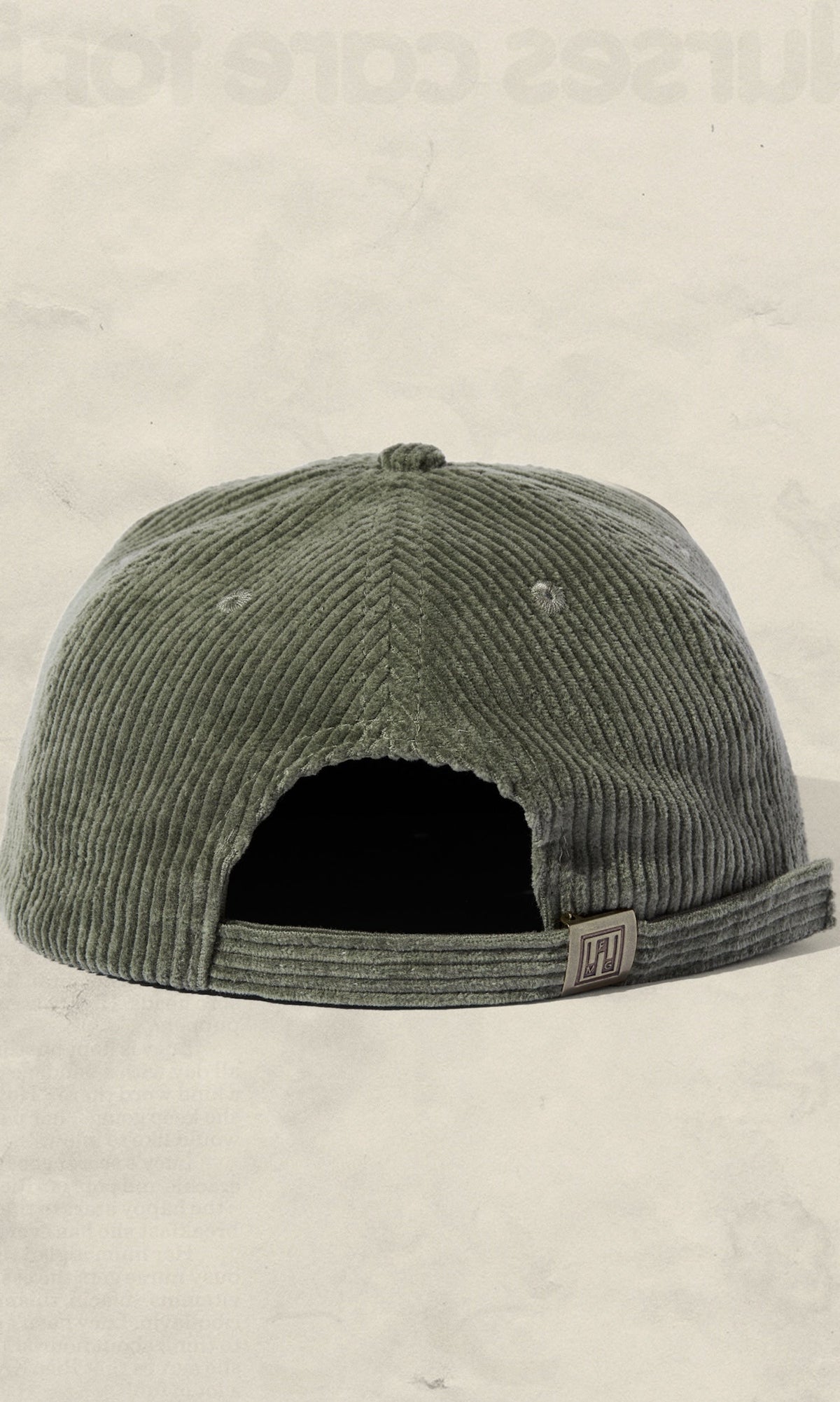 Weld Mfg Field Trip Hat-Unstructured 5 panel corduroy snapback hat, vintage inspired baseball hat, Cactus