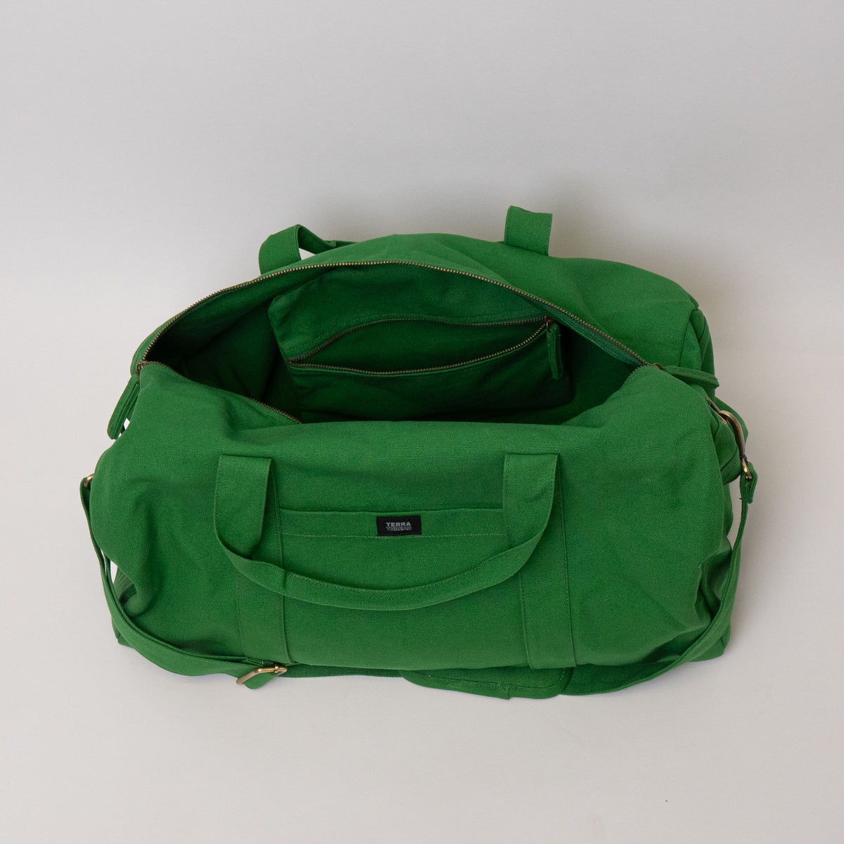 vegan duffle bag#color_moss-green