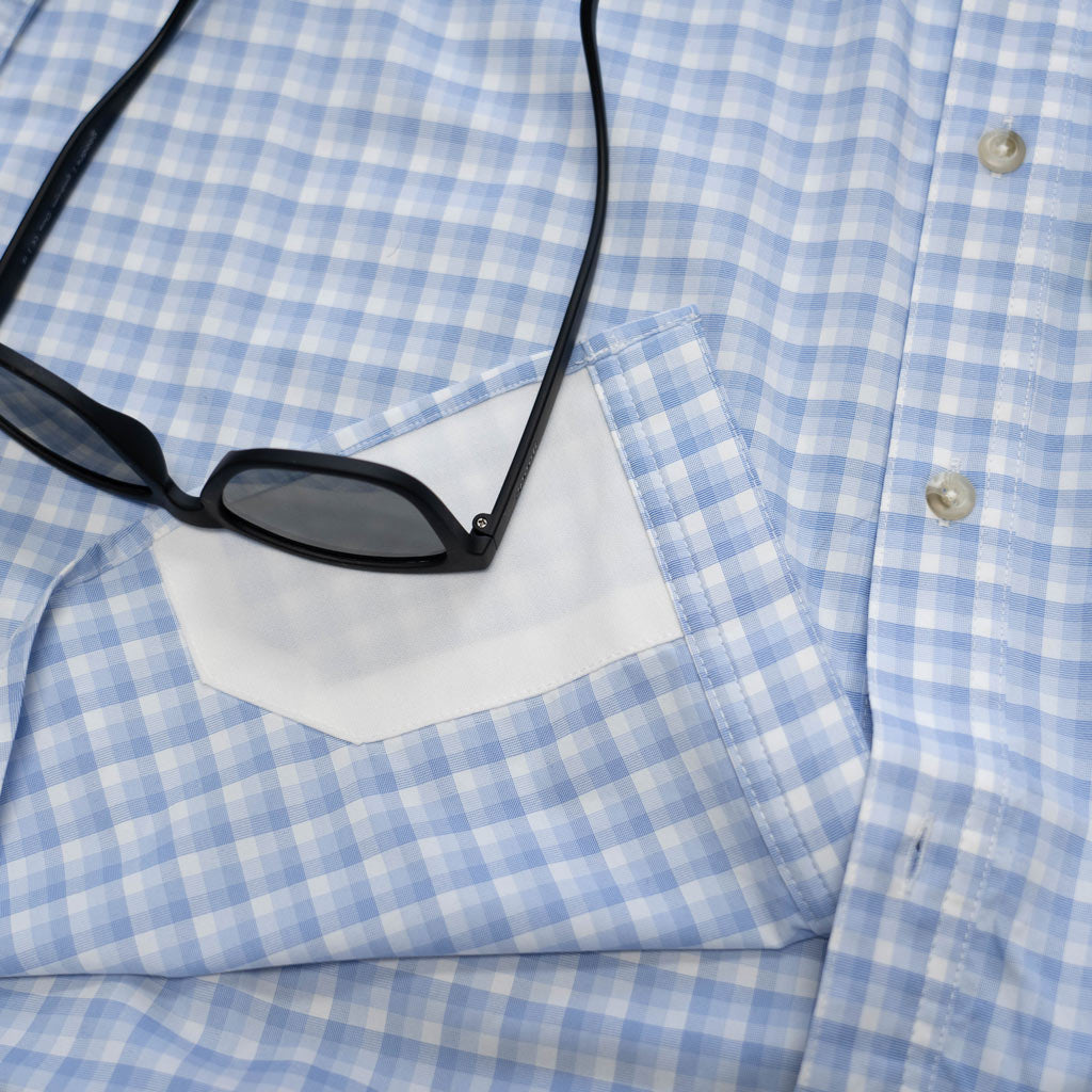 Lens cleaner on shirt 