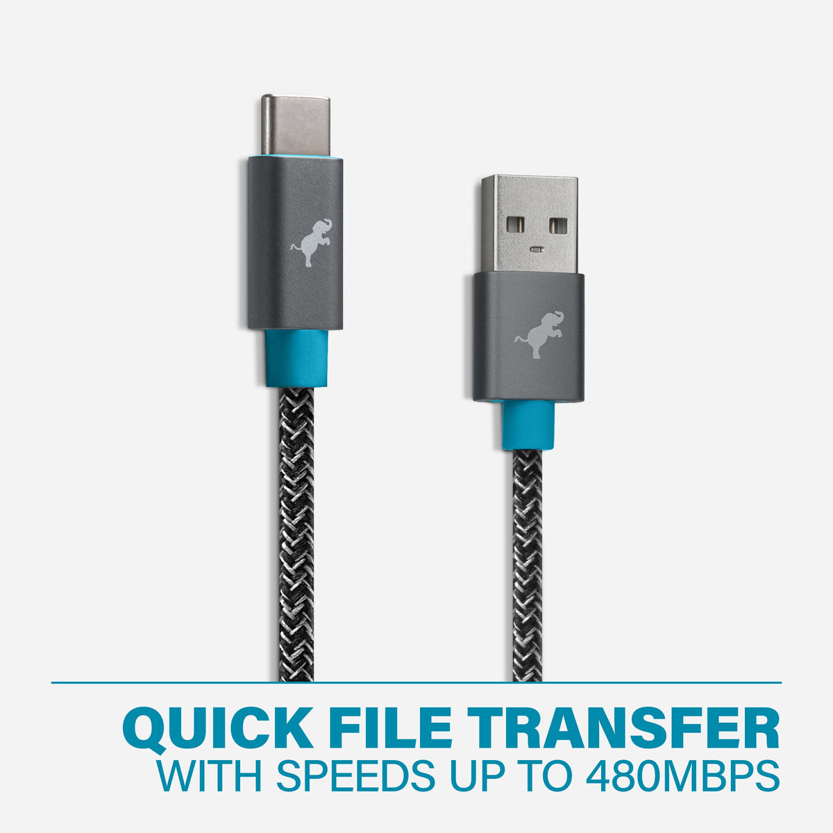 PowerKnit USB-C to USB-A