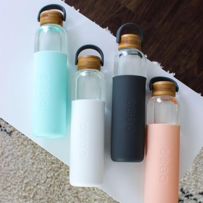 Glass Water Bottle - 25 oz