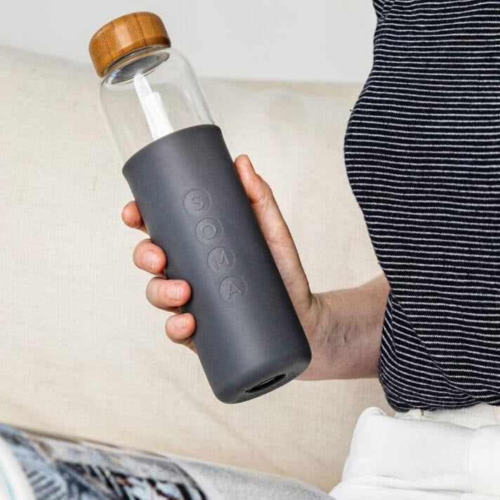 V2 17 oz. Glass Water Bottle